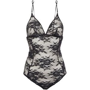 Stella McCartney Sienna Sparkling stretch-Leavers lace bodysuit